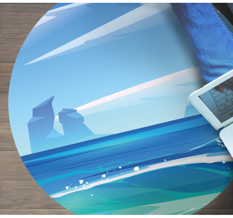 Vinyl Teppich Natur küstenruhe - TenStickers