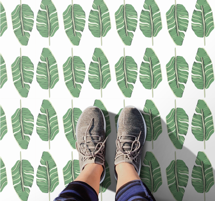 Vinyl Teppich Natur opulentes blättermotiv - TenStickers