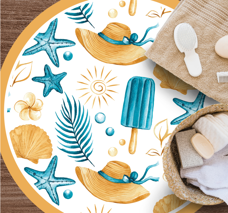 Vinyl Teppich Natur sommerferienstimmung - TenStickers