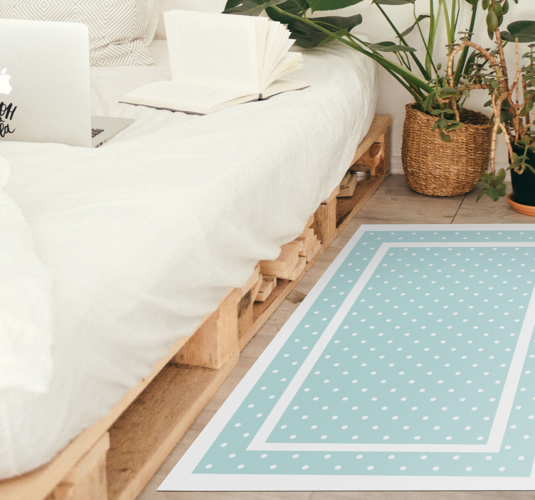 Vinyl Teppich Schlafzimmer polka dot einfachheit - TenStickers