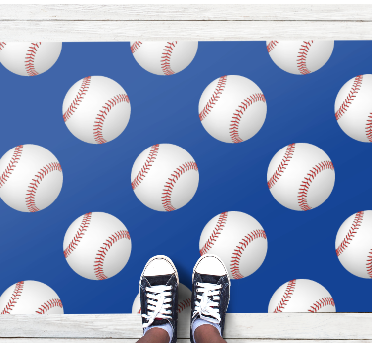 Vinyl Teppich Spiele baseball-motiv - TenStickers