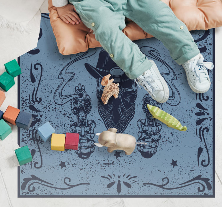 Vinyl Teppich Spiele cowboy-duell-bilder - TenStickers