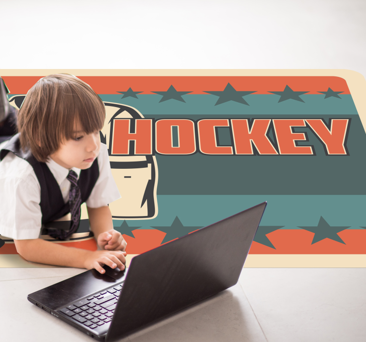 Vinyl Teppich Spiele hockey-themen - TenStickers