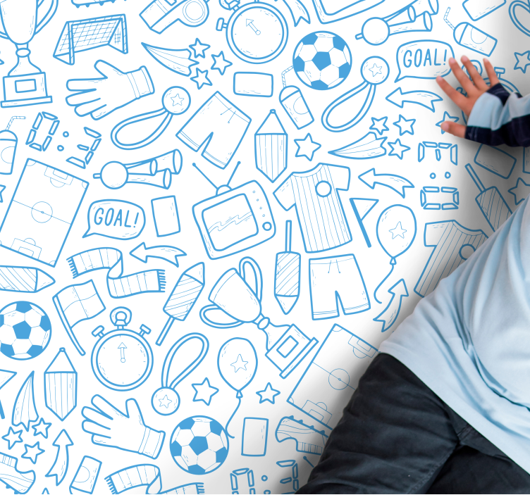 Vinyl Teppich Spiele sportliche elemente - TenStickers