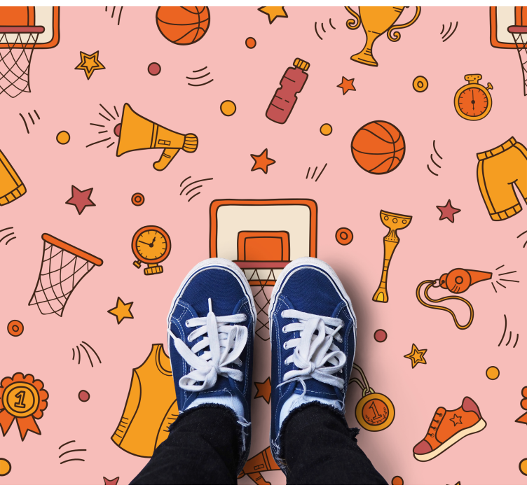 Vinyl Teppich Spiele sportliche fun-elemente - TenStickers