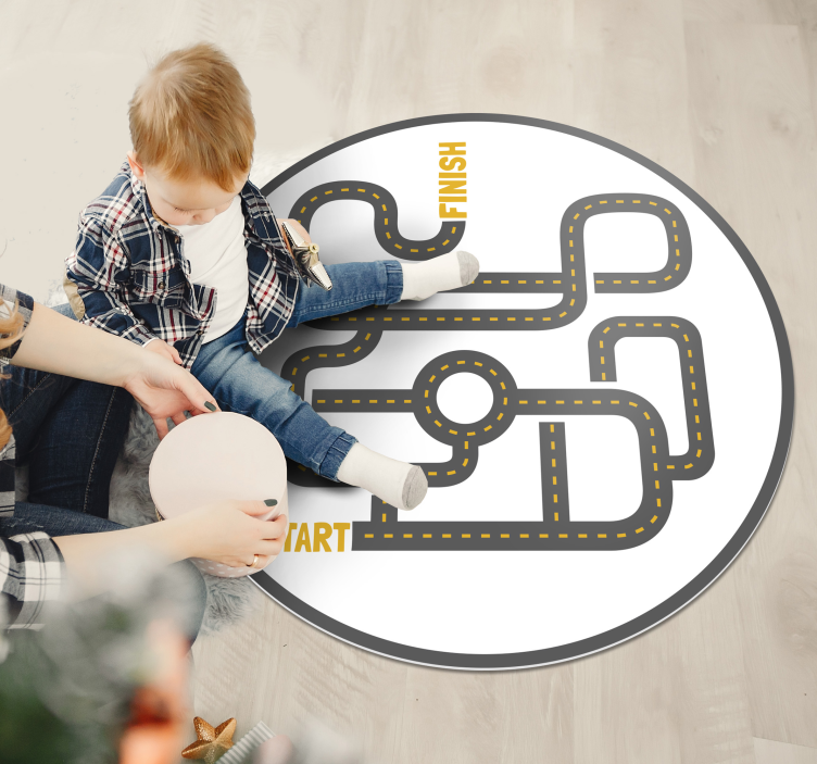 Vinyl Teppich Spiele straßenabenteuer - TenStickers