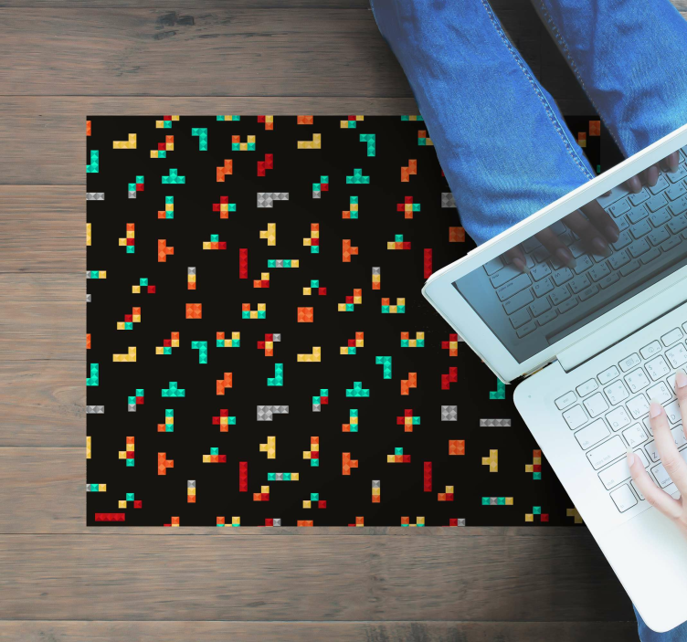 Vinyl Teppich Spiele tetris-thema - TenStickers