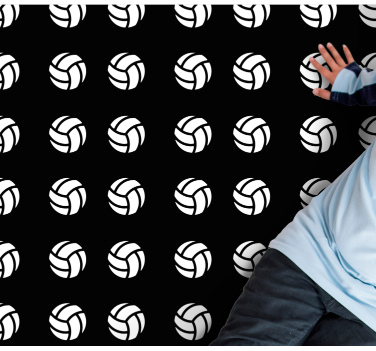 Vinyl Teppich Spiele volleyball-muster - TenStickers