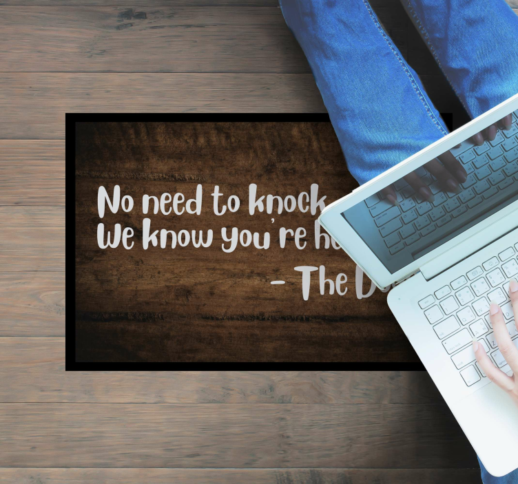 Vinyl Teppich Spruch begrüßungszitateintrag - TenStickers