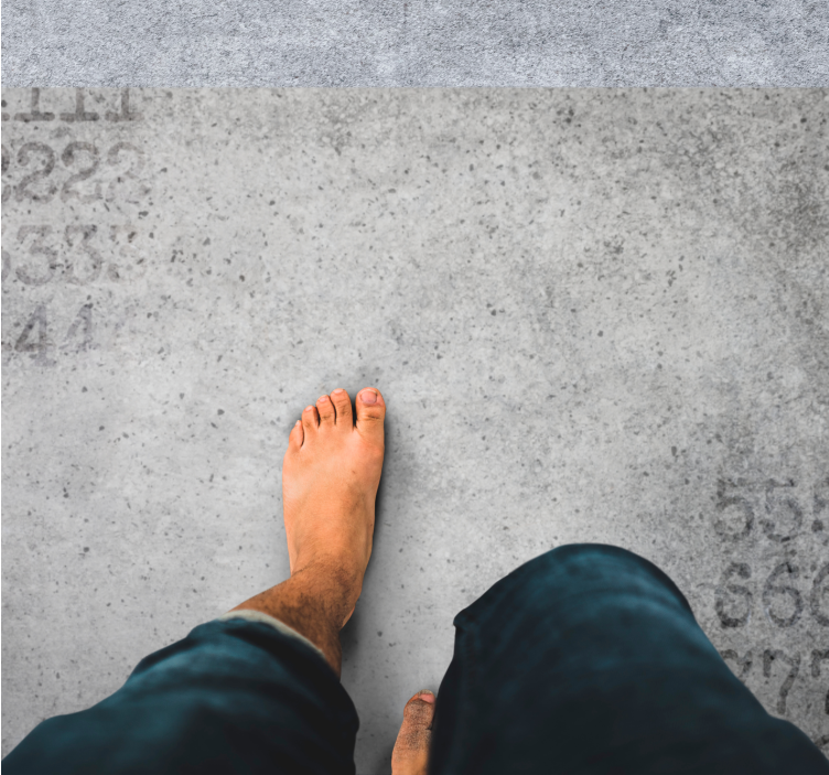 Vinyl Teppich Steinoptik numerische Steinstruktur - TenStickers