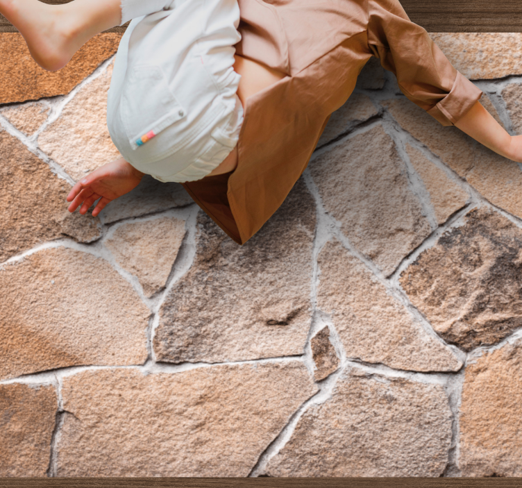 Vinyl Teppich Steinoptik erdiger, realistischer effekt - TenStickers