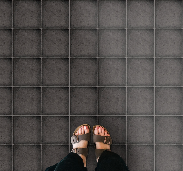 Vinyl Teppich Steinoptik schieferfliesenoptik - TenStickers