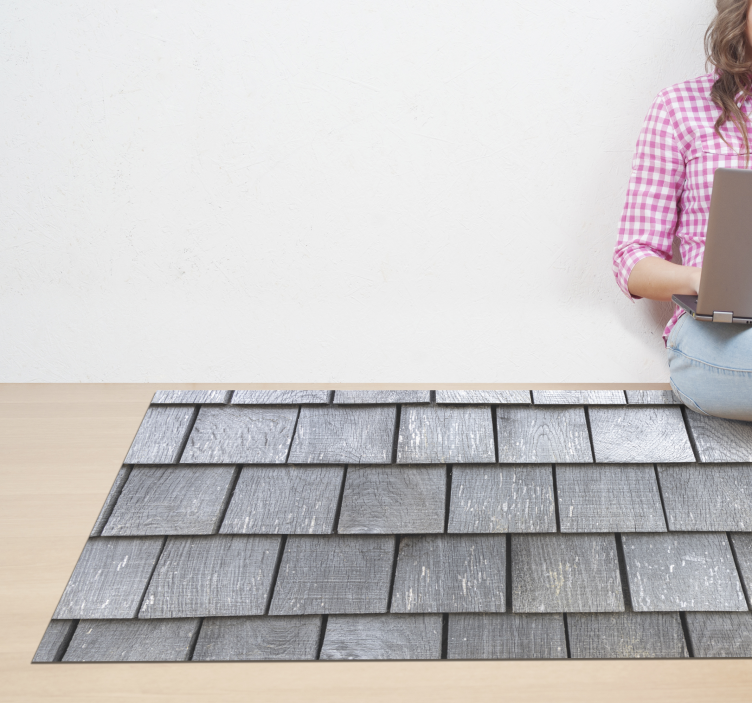 Vinyl Teppich Steinoptik schindelmuster - TenStickers