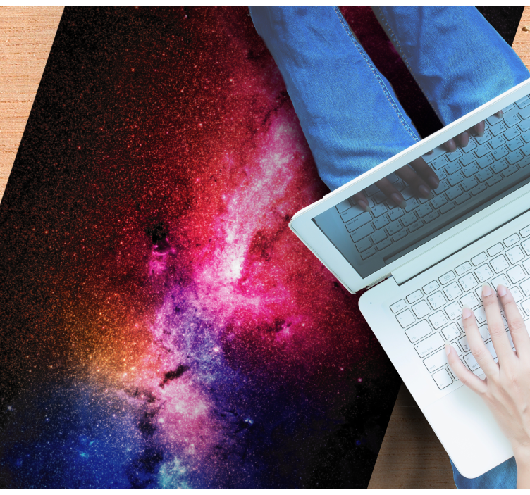 Vinyl Teppich Sterne galaktischer farbausbruch - TenStickers