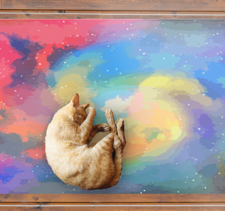 Vinyl Teppich modern himmlischer wirbel - TenStickers