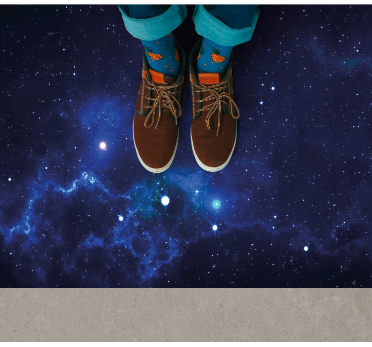 Vinyl Teppich Sterne kosmische nebelszene - TenStickers