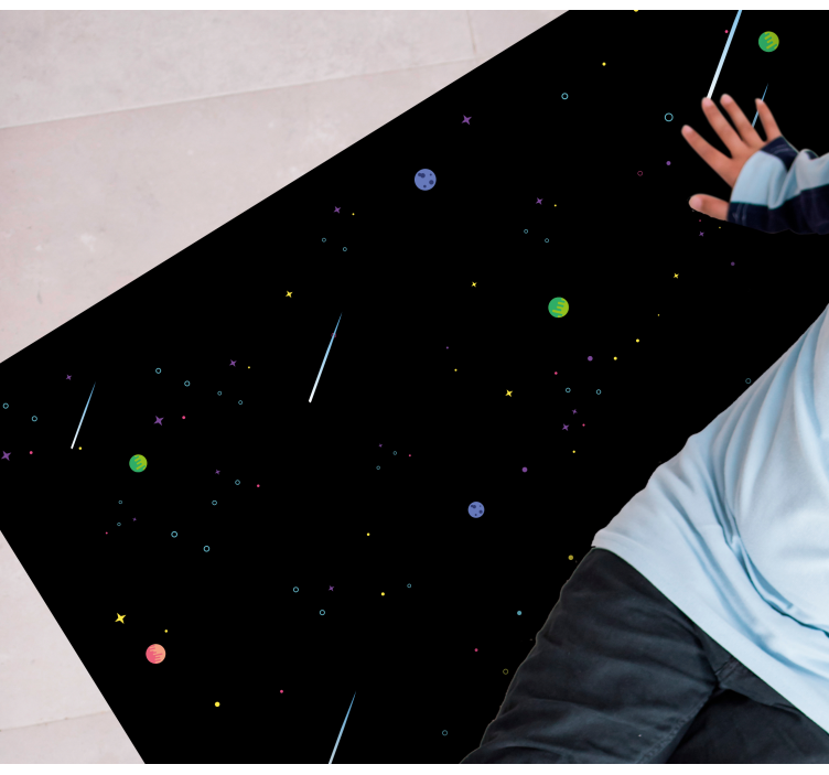 Vinyl Teppich Sterne kosmischer sternenhimmel - TenStickers