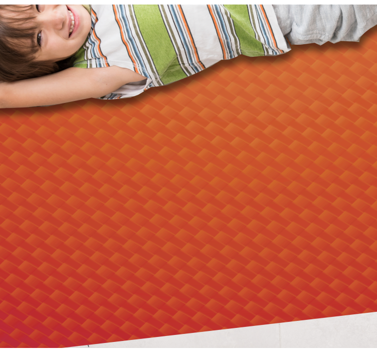 Vinyl Teppich Imitation leuchtender orange-effekt - TenStickers