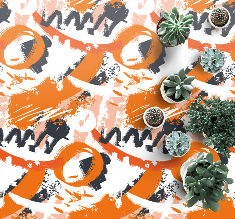 Vinyl Teppich modern abstrakte formen platzen - TenStickers