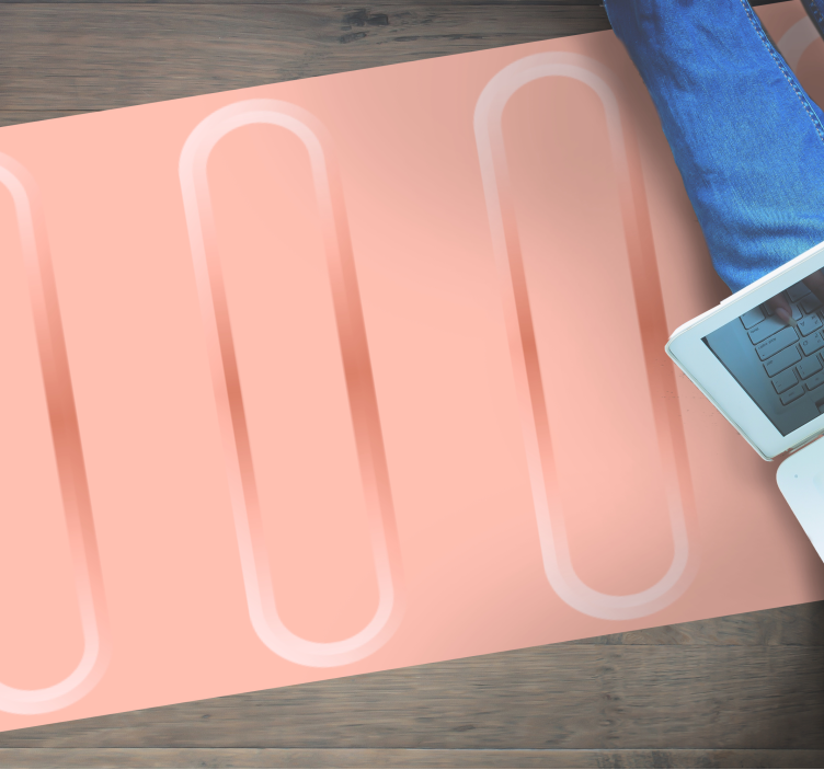 Vinyl Teppich Textur abstrakte geometrische linien - TenStickers