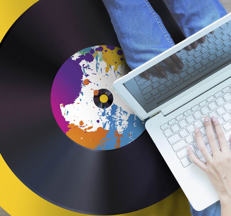 Vinyl Teppich Textur abstrakter spritzer - TenStickers