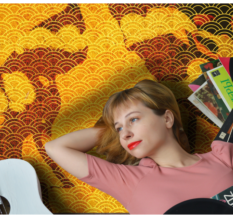 Vinyl Teppich ethnisch japanische seigaiha - TenStickers