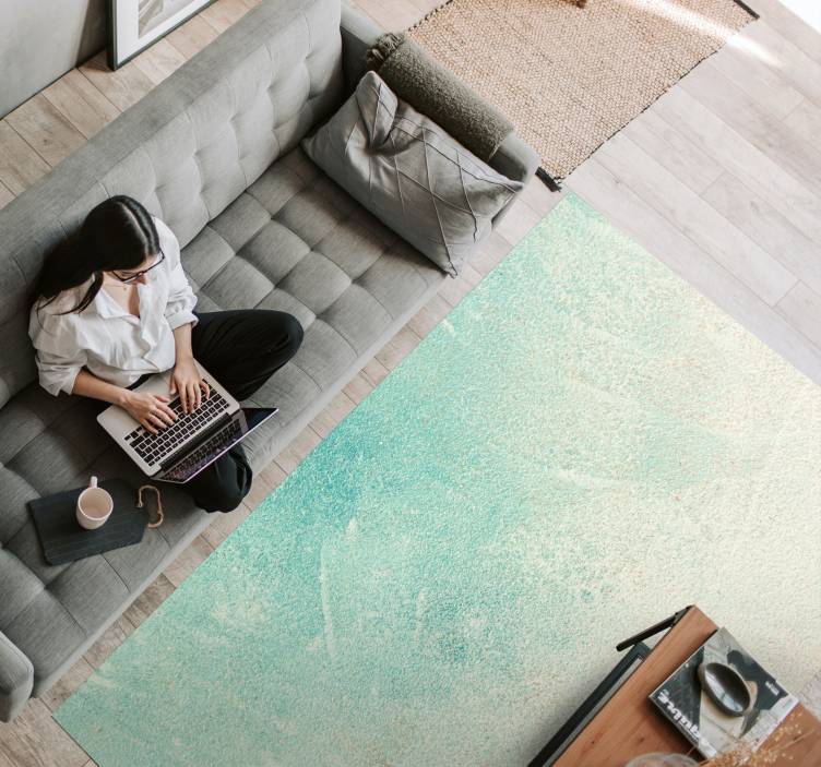 Vinyl Teppich Textur aqua strukturierte oberfläche - TenStickers