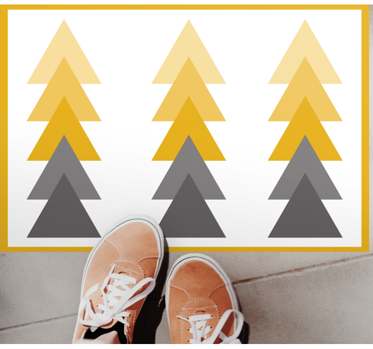 Vinyl Teppich geometrisch dreieckige farbkaskade - TenStickers