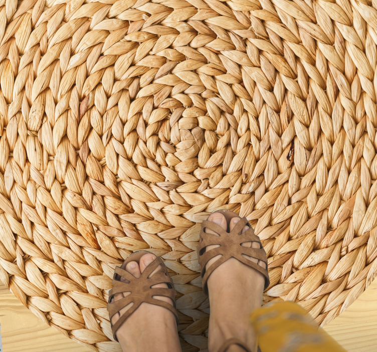 Vinyl Teppich Textur geflochtenes muster - TenStickers