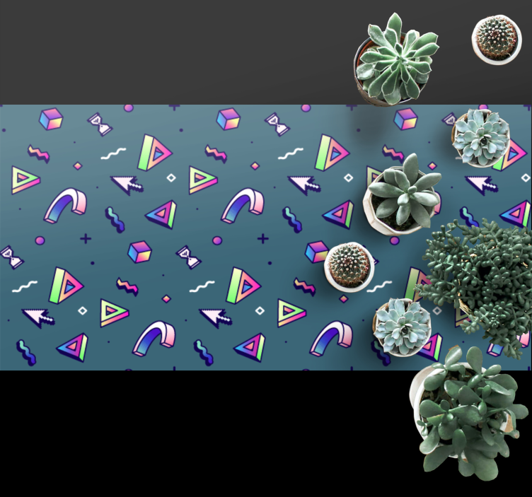 Vinyl Teppich Textur geometrische farbspritzer - TenStickers