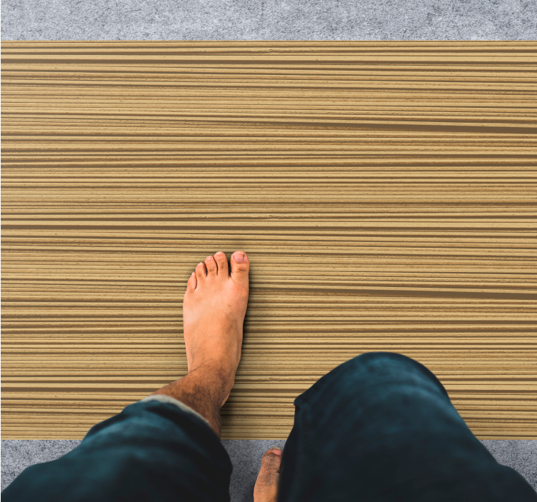 Vinyl Teppich Textur gestreiftes Holzmuster - TenStickers