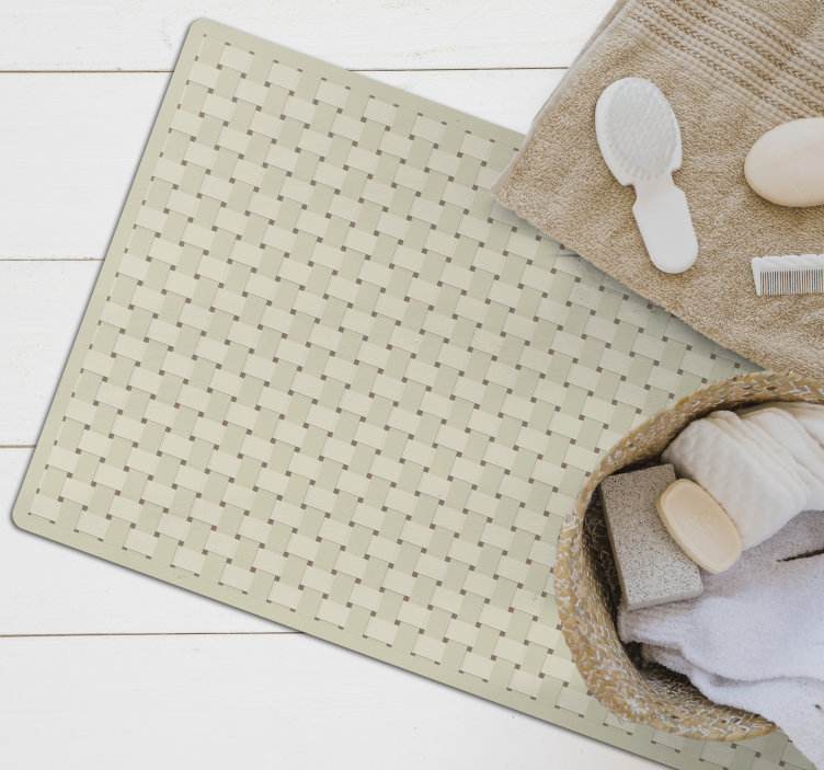 Vinyl Teppich Textur geflochtene Struktur - TenStickers