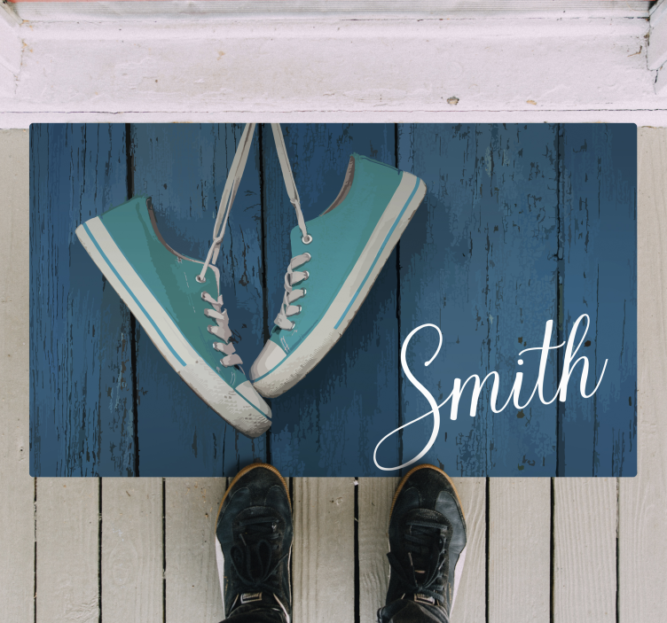 Vinyl Teppich Textur personalisierung von turnschuhen - TenStickers