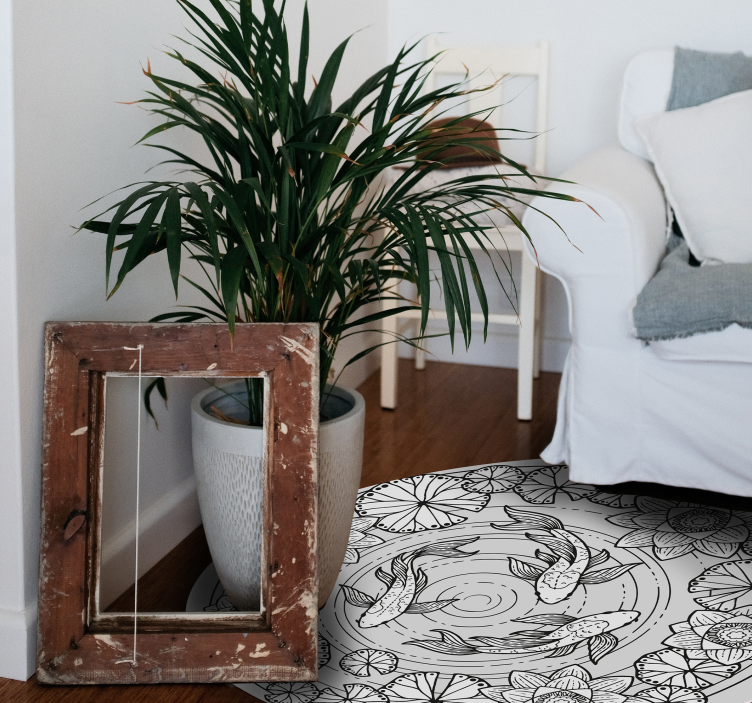 Vinyl Teppich Tiere koi-fische gelassenheit - TenStickers