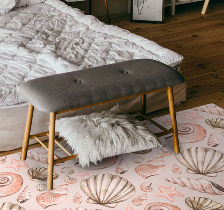 Vinyl Teppich Tiere muschel-muster - TenStickers