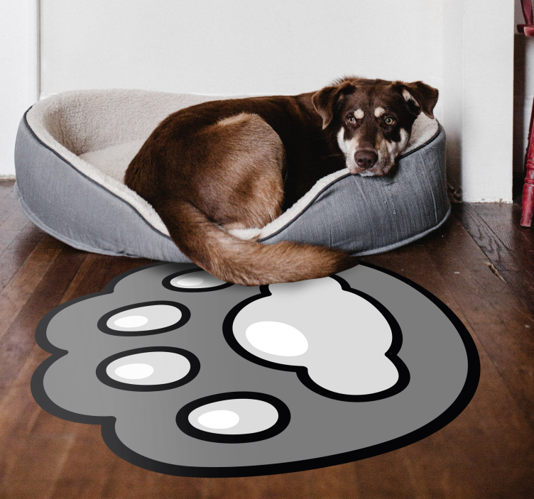Vinyl Teppich Tiere pfotenabdruck - TenStickers