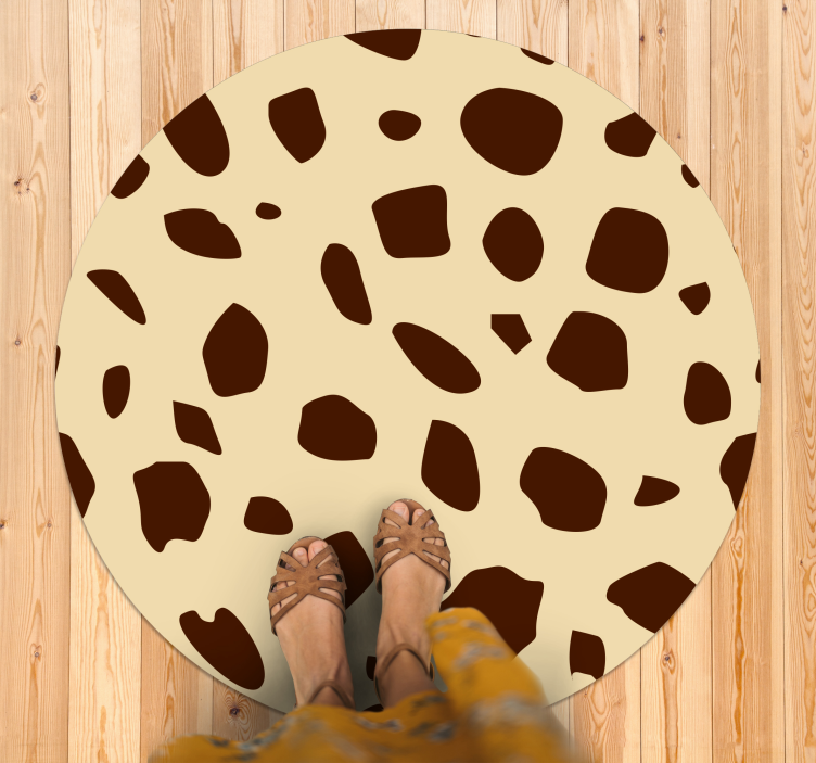 Vinyl Teppich Tiermuster gefleckte wärme - TenStickers