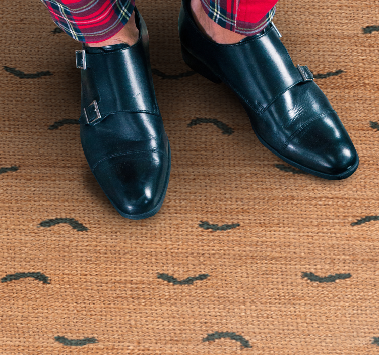 Vinyl Teppich Tiermuster jute beige imitat - TenStickers