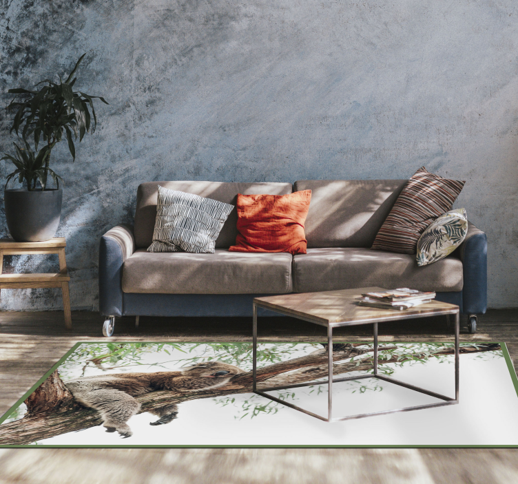 Vinyl Teppich Tiere koala-baumszene - TenStickers