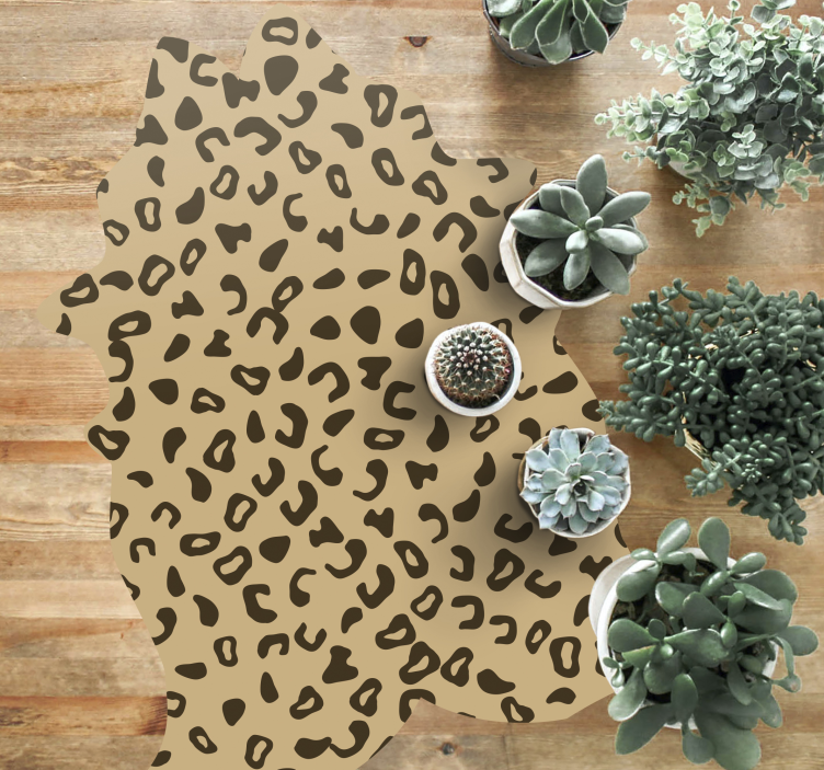 Vinyl Teppich Tiermuster leopardenmuster - TenStickers