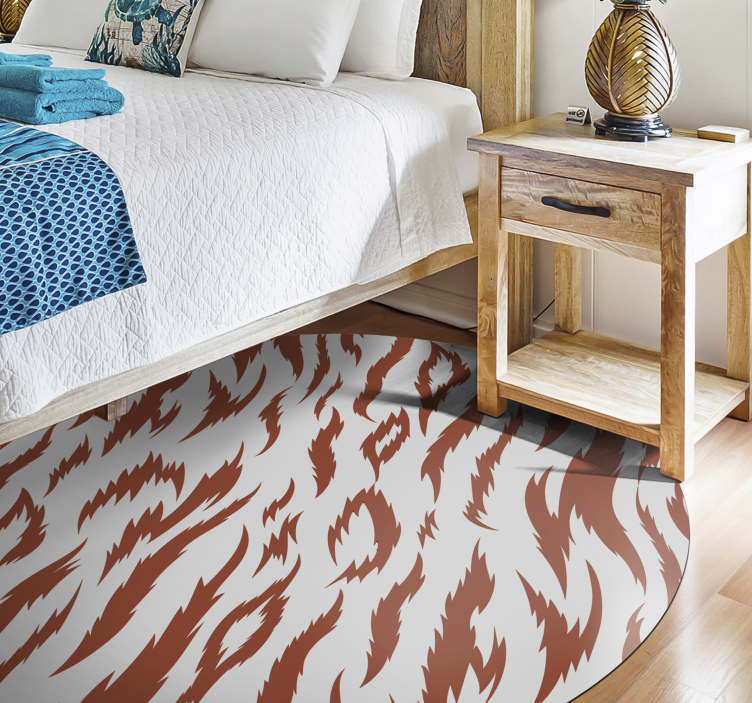 Vinyl teppich tiermuster tigerstreifen-motiv - TenStickers