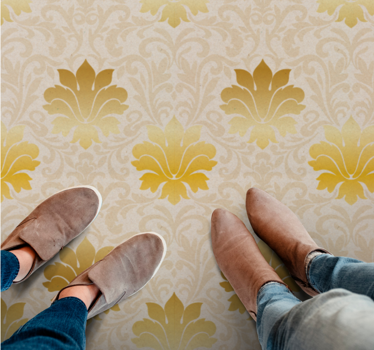 Vinyl Teppich Vintage barockmuster eleganz - TenStickers