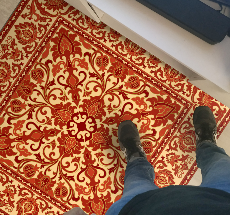 Vinyl Teppich Vintage kunstvolle barocke inspiration - TenStickers