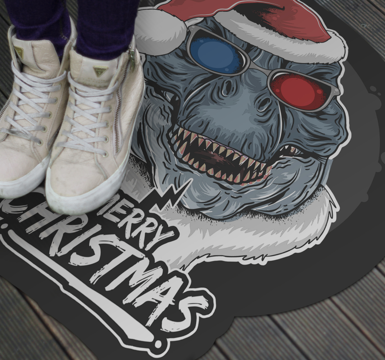 Vinyl Teppich Weihnachten festliche monster-jubelstimmung - TenStickers