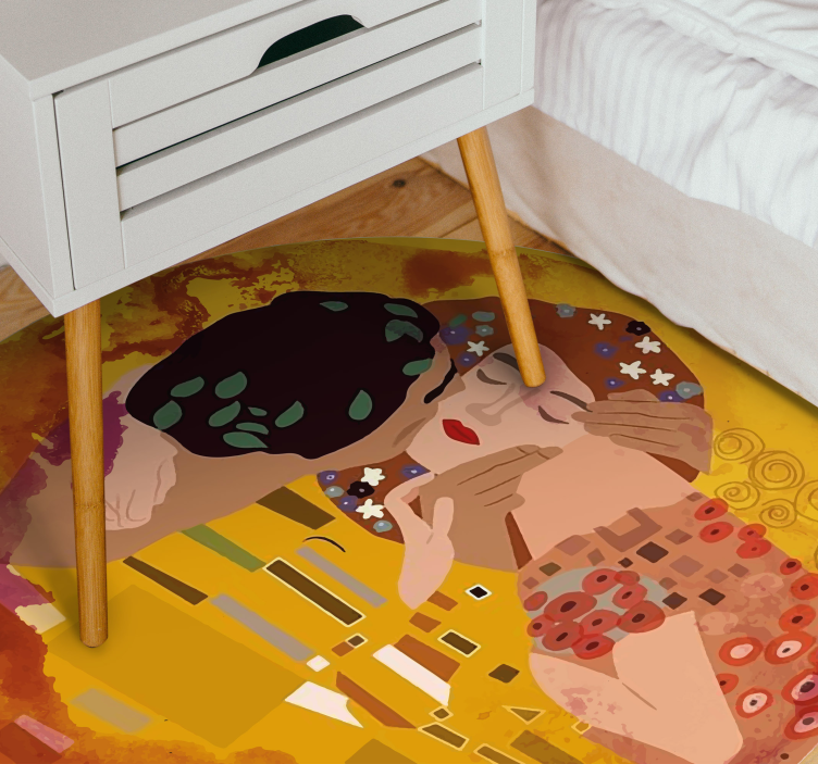 Vinyl Teppich Weltkarte abstrakte welt umarmung - TenStickers