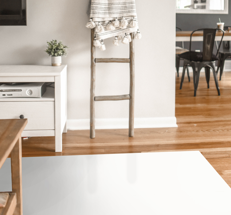 Vinyl Teppich Wohnzimmer minimalistische weiße oberfläche - TenStickers