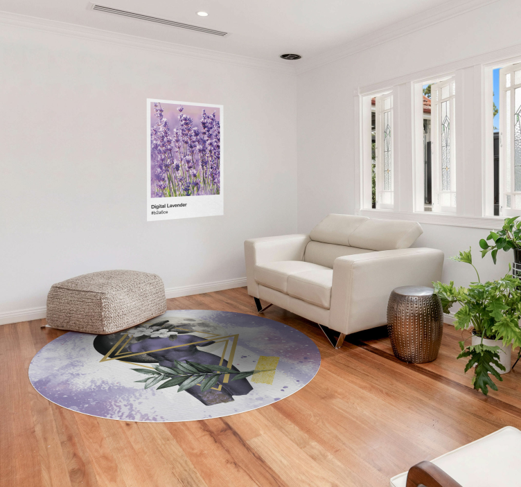 Vinylteppich Abstrakte Feminine Darstellung - TenStickers