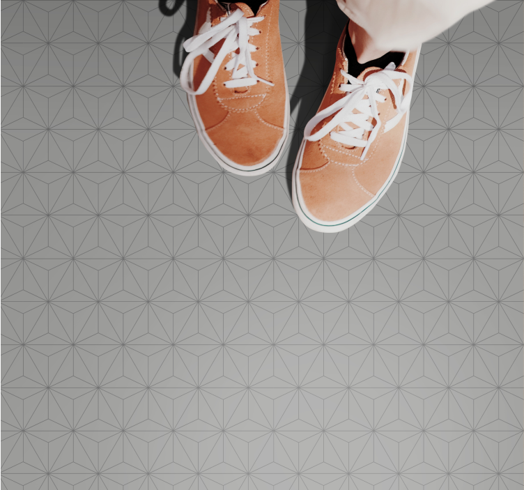 Vinylteppich modern Graue betondreiecke - TenStickers