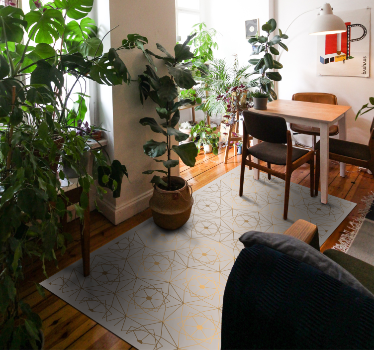 Vinylteppich geometrisch Linienmuster - TenStickers