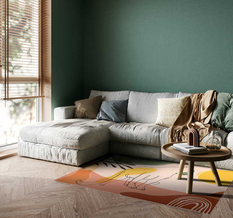 Vinylteppich handgezeichnete Panther  - TenStickers